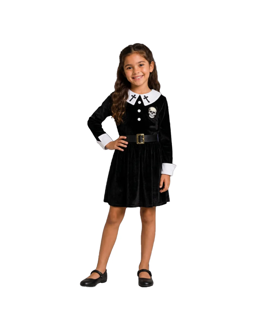 542008668d6227cba090254630434916 DISFRAZ DE MERLINA TRADICIONAL NIÑA