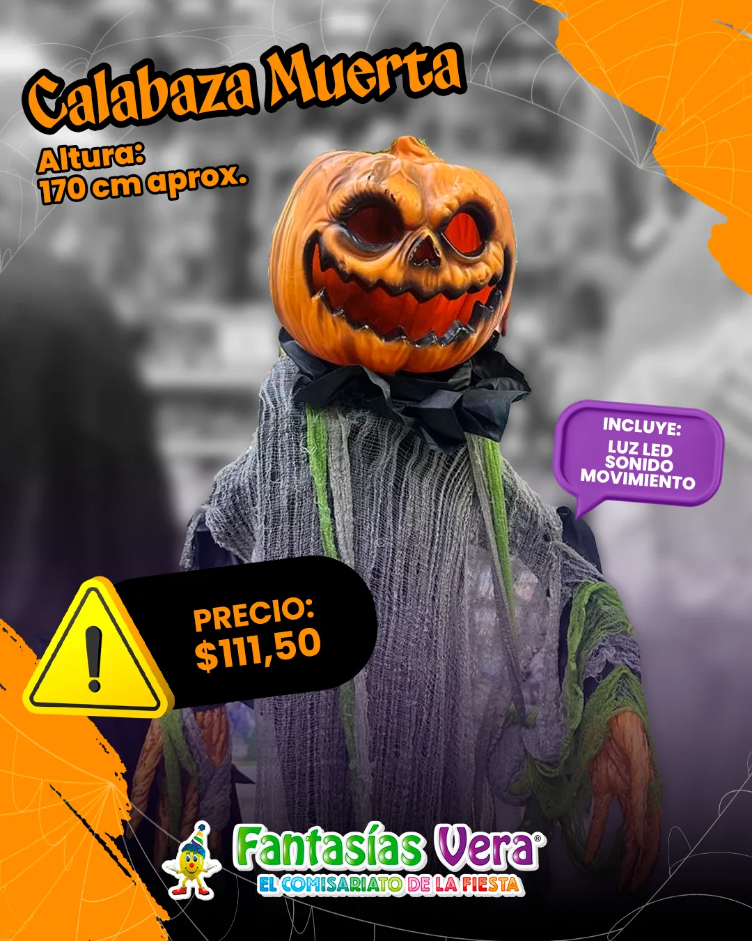5e53908746cfac38742bbdff375226a2 ANIMATRÓNICO CALABAZA MUERTA
