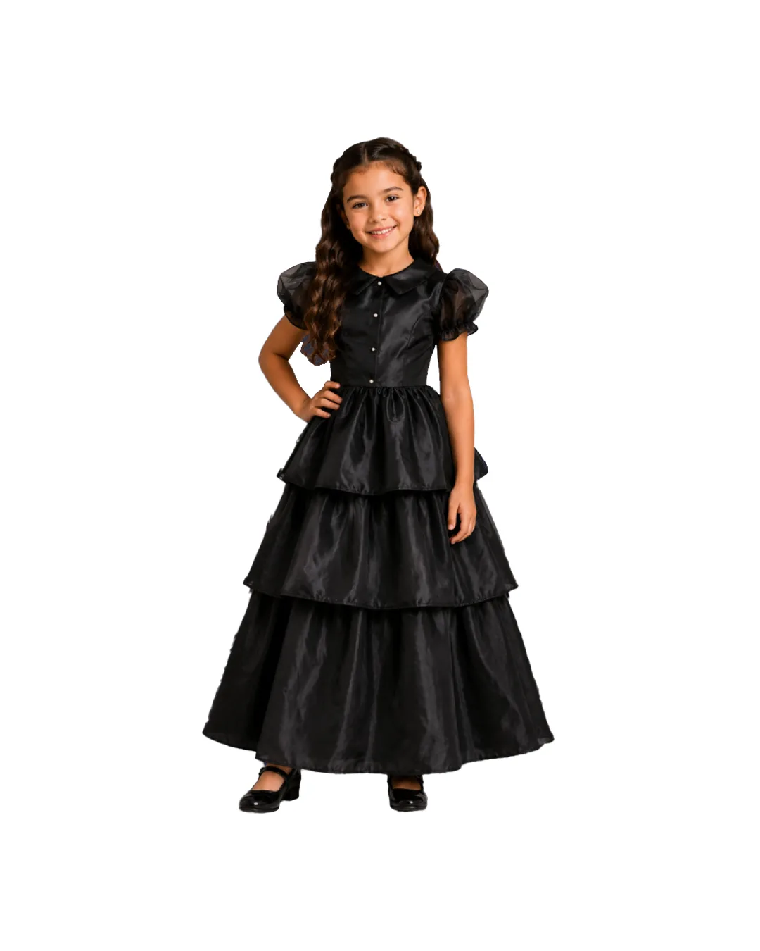 62450b8d8ca3c5bdfd66e474f673a7d5 DISFRAZ DE MERLINA VESTIDO NIÑA