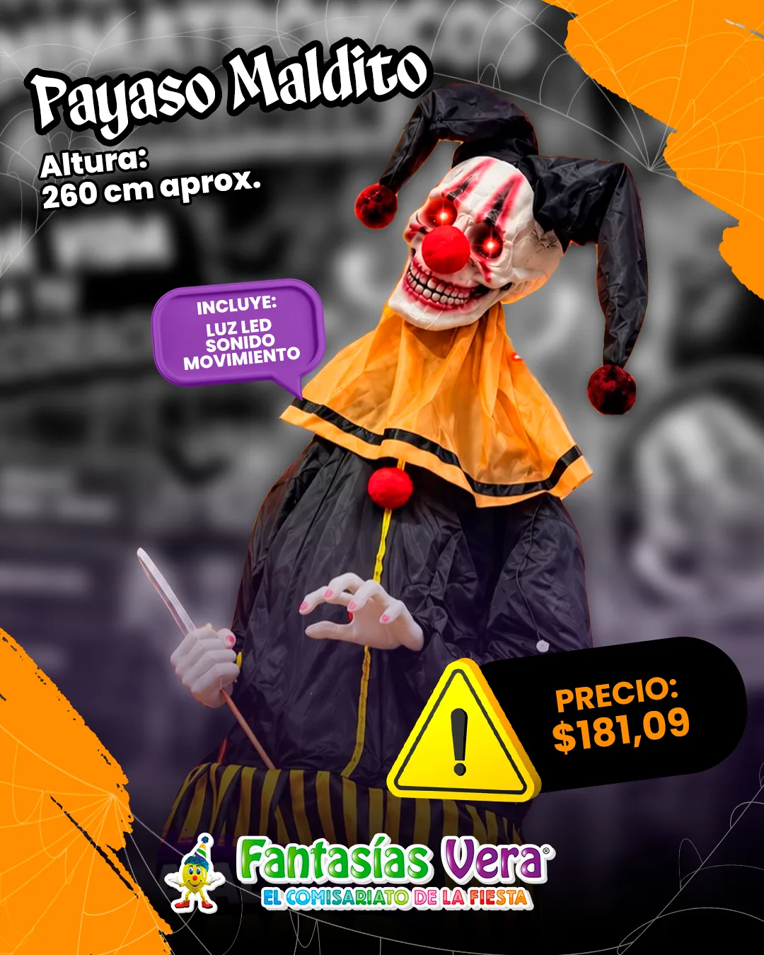 806f9a120d13fef961253b59c903201b ANIMATRÓNICO PAYASO MALDITO
