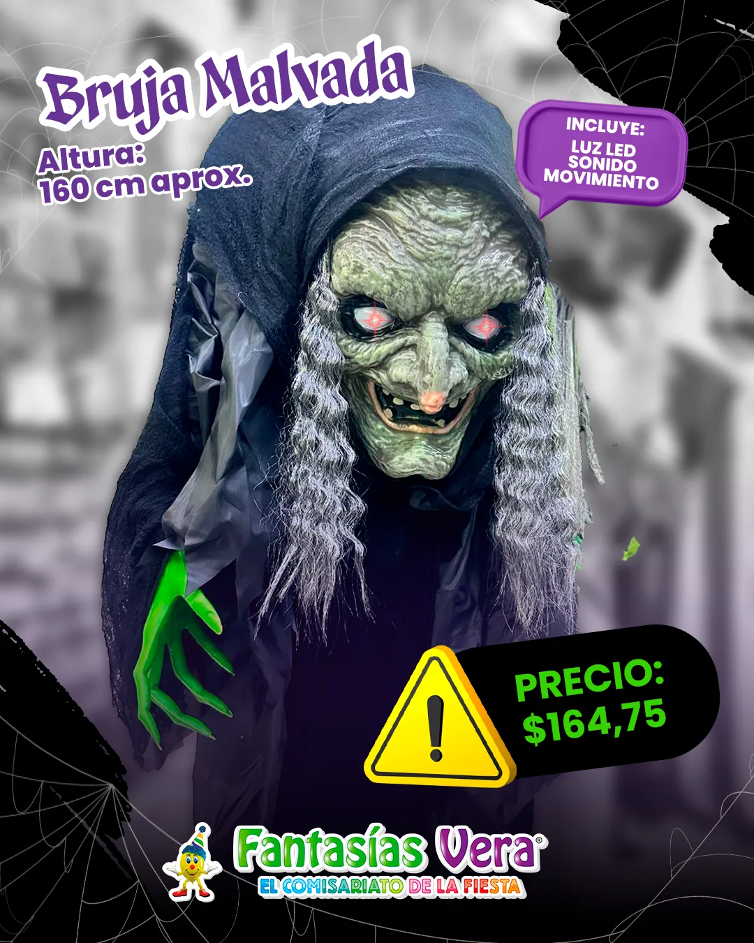 8dec41031d0b5d140f8407f5c630c105 ANIMATRÓNICO BRUJA MALVADA