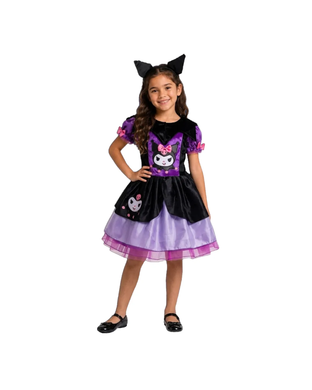 cbf7e02bafa9c672f294eecf7e8a04be DISFRAZ DE KUROMI NEGRO LILA NIÑA